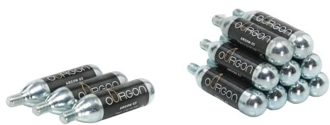 OURGON - 12 Cápsulas Argón Puro - Para Coravin Necesario Seguir Instrucciones (QR código) - Cápsulas Gas Argón - Conservación De Vino