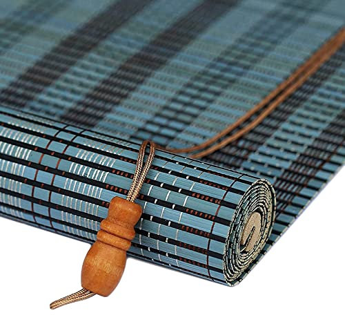 DUYULIANG Bambus Rollo Bambus Raffrollos Mit Seitenzug, Blind Bambus Rollos Fenster, Jalousien Aus Bambus Für Fenster Türen Innen Außen Garten, Dekorativ Beschattung Sichtschutz Lichtfilterung