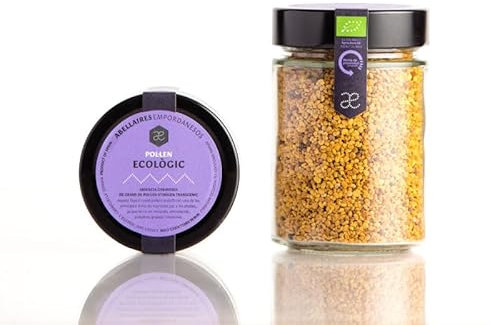 Polen de abeja ecológico multifloral |100% natural, seco, libre de residuos, origen España. (Tarro cristal 75 gr)