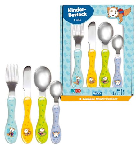 Trötsch Bobo Siebenschläfer Besteckset: Kindergeschirr Bobo Siebenschläfer Kinderbesteck Besteck für Kinder