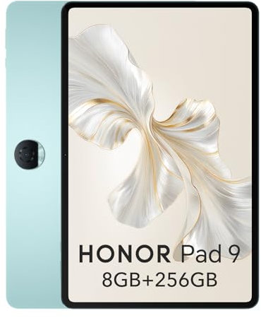 HONOR Pad 9 8GB 256GB Tablet, 12.1 Pulgadas 120Hz 2.5K Fullview Display, Snapdragon 6 Gen 1, 8 Altavoces, Cuerpo de Metal, Android 13, Google Service WiFi Tablet, Verde