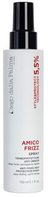 Diego dalla Palma | AMICOFRIZZ - Spray Termoprotettore Anti Umidità, Protezione Calore Fino a 230°, Asciugatura Rapida, 150ml