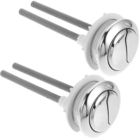 TOVINANNA Pulsante Doppio per Serbatoio Wc 48×57 MM Ricambio per Pulsante di Scarico Water Accessori Cassetta Bagno Compatibile Wc Tradizionali