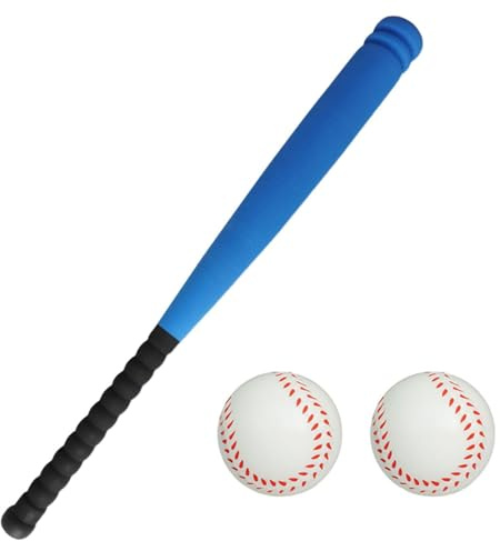 Zanthicia Baseballs For Kids Lightweight Portable Fun Creative Baseball Bats Balls Set Activity Children Indoor Outdoor Gift Creative Baseball Bats Balls Set For Kids Children, blue, 54cm