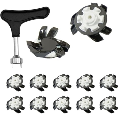 Clavos Para Zapatos De Golf - Caucho, 0,79 Pulgadas, 12 Piezas De Tacos Para Zapatos De Golf, Tacos Reemplazables Duraderos | Herramienta De Púas Con Removedor De Uñas, Accesorios De Púas De Dientes P