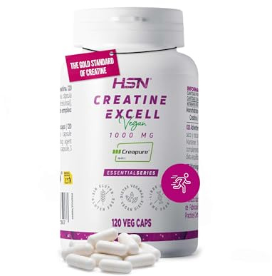 HSN Creatina Excell 1000mg Creapure® - 120 Cápsulas Vegetales