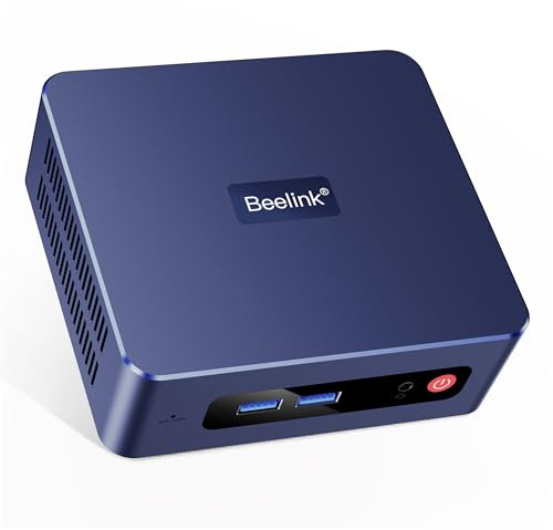 Beelink SER3 mini PC, AMD Ryzen 3200U (Up to 3.5GHz), 16GB DDR4 500GB PCle SSD，mini Computer Support 4K Dual-Screen Display/1000M LAN/WiFi5/BT5, Home/Office Mini Desktop Computer