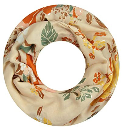 Majea Damen Loop Schal Schlauchschal Halstuch (880022) (beige 14)