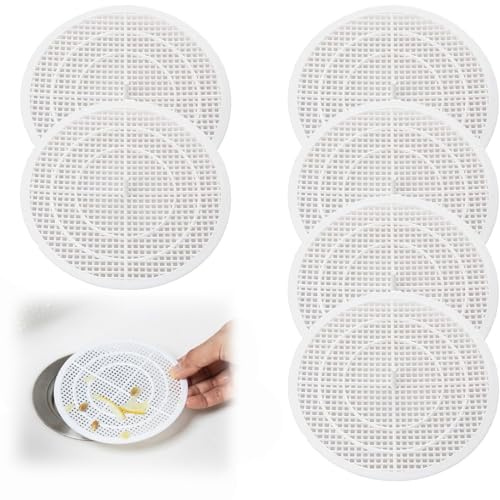 YUNYU 6 coladores de drenaje recortables, protectores de drenaje para una prevención eficaz de obstrucciones del cabello en desagües de ducha, fregadero, bañera, cocina y alcantarillado