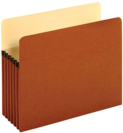 Pendaflex Expanding File Pockets, Letter Size, 5.25 Expansion, Reinforced with DuPont™ Tyvek® Material, Redrope, 10 per Box (1534G-OX)