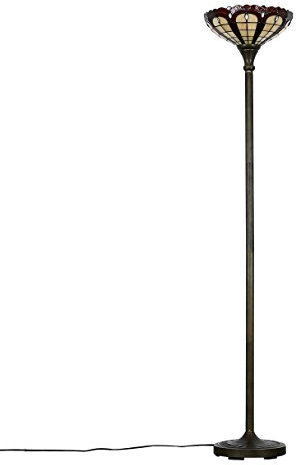 MiniSun | Style Tiffany Inspired Jewel Metal/Glass Uplighter Floor Lamp | Floor Lamps & Torchieres, Home Décor & Improvement Essential