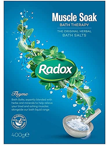 Radox Bath Therapy 400g Muscle Soak Herbal Bath Salts - Pack of 6