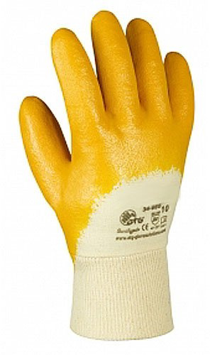 144 Paar, Nitril Handschuhe, Nitril-gelb, Gr. 9 (L), Cat.2 EN420 EN388