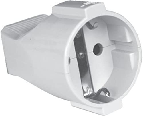 Silver Electronics - Fiche Femelle avec Protection, Blanche