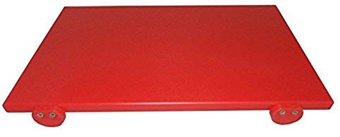 MCM-Service-Srl Tabla de Cortar de Polietileno Profesional Rojo 40 x 30 x 2 + Lugar + Kit Antideslizante