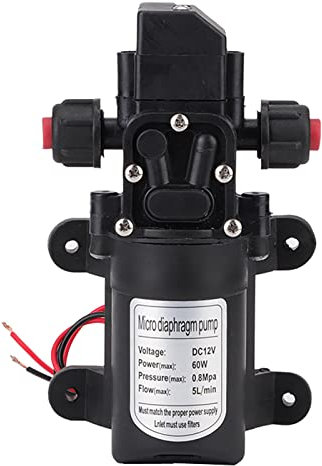 Diaphragm Pump, DC 12 Volt Caravan Self Priming High Pressure 116 PSI 60W Campervan with Built-in Pressure Switch