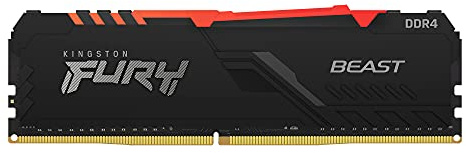 Kingston FURY Beast RGB 16GB 3200MT/s DDR4 CL16 Desktop Memory Single Stick KF432C16BBA/16