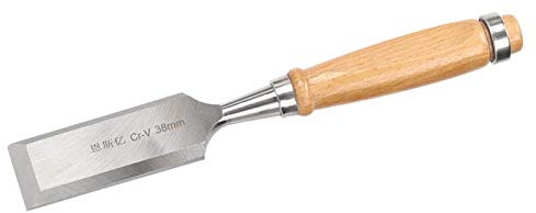 Jeanoko Outil de ciseau à Bois, Burin Plat à la Main avec Bord incisif pour Les projets de menuiserie