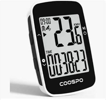 COOSPO BC26 Cykeldator Cykel GPS Bluetooth,Cykling Trådlös dator med hastighetslarm, 2,3 tums LCD-skärm IPX7 Vattentät för Road Bike MTB Cykel..