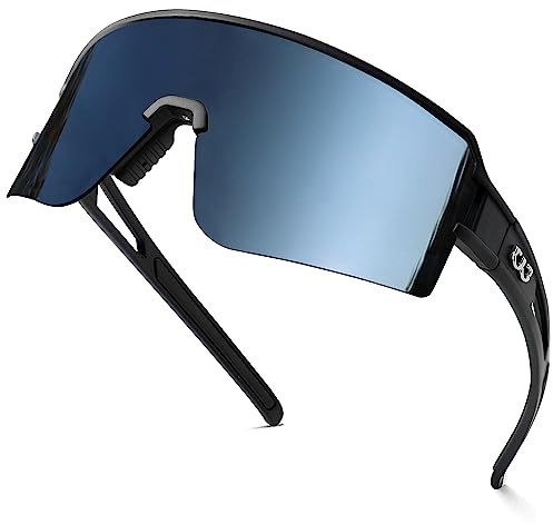 FMY Polarised Cycling Glasses, UV400 Sports Sunglasses for Men Women, Ideal for Running Fishing Baseball Outdoor Sports
