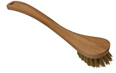 Grillbürste mit geschwungenem Griff und Messingborstenbesatz für Starke Verschmutzungen