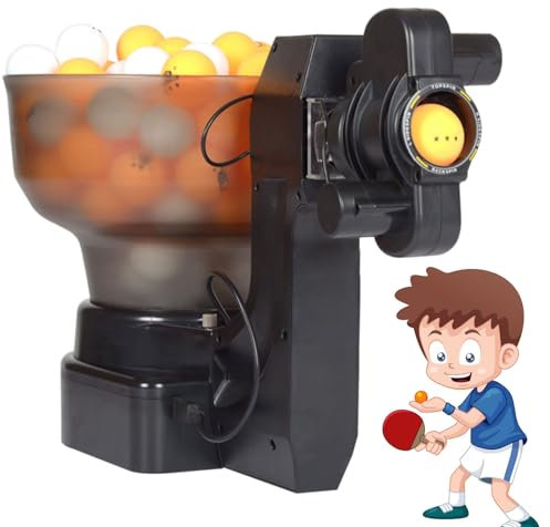 ExoticaBlend Tischtennisballmaschine Roboter 36 Verschiedene Spinbälle Automatische Tischtennisballmaschine für Tischtennisübungen