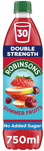 Robinsons Double Strength Summer Fruits No Added Sugar Squash 750ml
