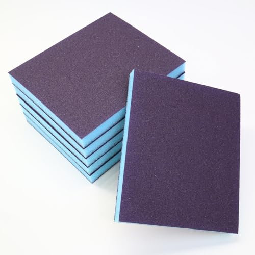 6 PCS Esponjas De Lijado,Almohadillas De Grano 320 Lavables Y Reutilizables Para Madera, Metal Y Paredes, Papel De Lija Para Madera Y Bloques Abrasivos Tipo