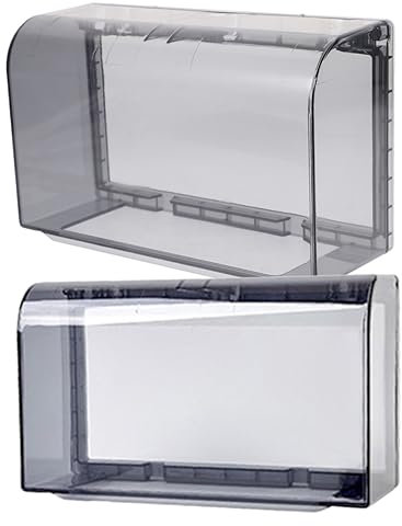 Gadpiparty Cubierta De Enchufes Doble Resistente Y Transparente 2Pcs Protector De Uso Exteriores Para Interruptores Y Enchufes Impermeable Y a Prueba De Polvo