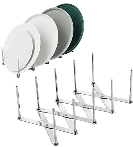 Geschirr-Wäscheständer Deckelglas erweiterbarer, kompakter, platzsparender Plattenhalterständer Edelstahl-Organizer Kleines Geschirr Flaschenregal Aufbewahrung Für Schrank Theke RV Waschbecken