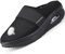 Air Cushion Slip-On Walking Shoes Breathable Slip-on Lightweight Mesh Walking Shoes Wide Swollen Feet Shoes Women Diabetic Arthritis Edema House Shoes,Black,39
