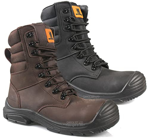 Maxsteel MENS LACE UP/ZIP UP GENUINE LEATHER MILITARY COMBAT TACTICAL WATERPROOF SAFETY STEEL TOE CAP BOOTS UK SIZE