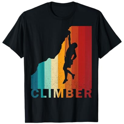 Escalador vintage Escalada en roca Escaladores de montaña Boulder Camiseta