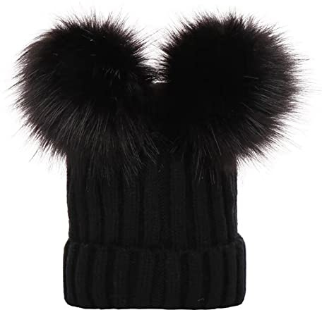 PythJooh Baby Kid Winter Warm Hat Pom Pom Wooly Crochet Beanie Hat for 0-3Y