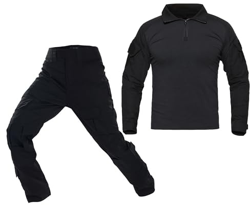 Traje Táctico Airsoft Pantalones Camisas Paintball Uniforme Tactical Camuflaje Ropa Militar Camisa Manga larga Ripstop BDU Hunting Trabajo