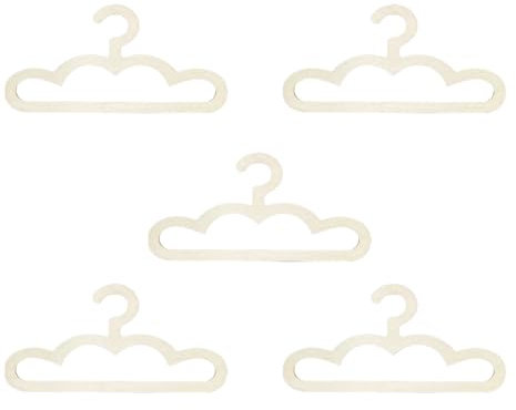 Vastsea 5 grucce Bambini Grucce, Appendini Impilabili, per Cappotti e Altri Vestiti per Bambini.(Stile nuvola)