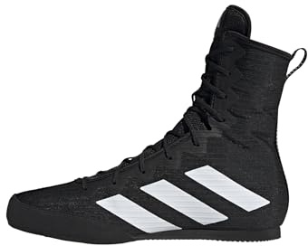 adidas Unisex-Adult Box Hog 4 Boxing, Black/White/Black, 9.5