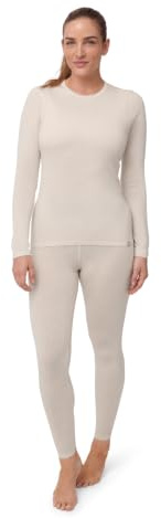 DANISH ENDURANCE Merino Unterwäsche Set Damen, 180 g/m², Cremeweiß, M