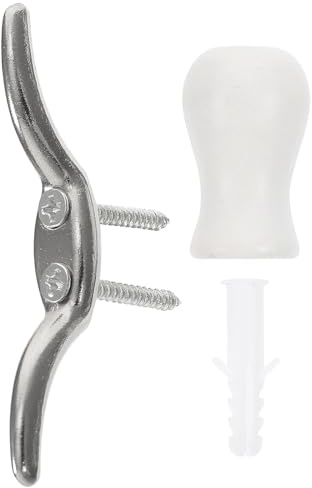 Milisten Gancho Metálico para Persianas Soporte para Cordón, Accesorio de Fijación para Cortinas Tipo Romano, Incluye Tornillos para Instalación, Color Metálico, Juego de 1 Pieza, Adecuado