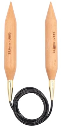 KnitPro Jumbo Fixed Circular Needles 60 (150cm) | US Size 50 (25mm)