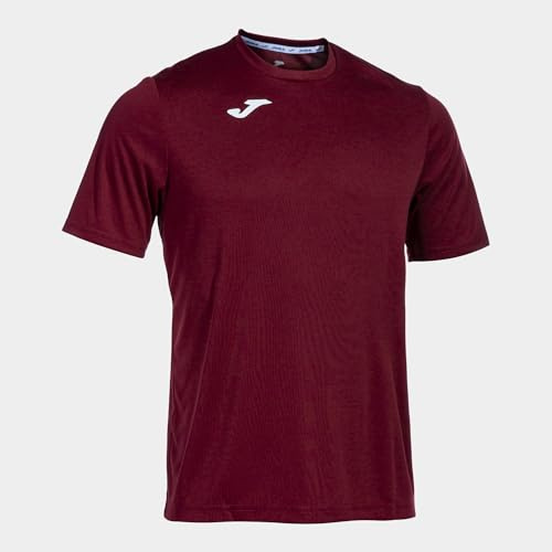 Joma Mens Combi M/C Short Sleeve T-Shirt, Burgundy, XL EU
