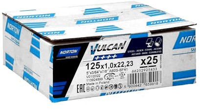 Norton VULCAN Trennscheibe 125x1x22.23mm T41 Korn A 60 S-BF41 (25 Stück)