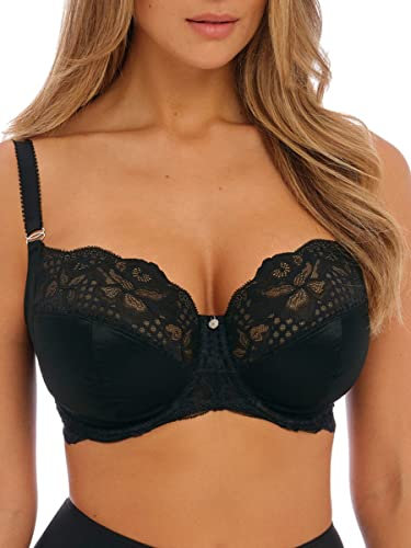 Fantasie Women's Reflect Bügel-bh mit Seitlicher Unterstützung Full Coverage Bra, Sheer, Black, 36D
