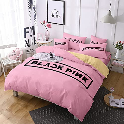 Zbeiba Bettwäsche 135x200 cm,3D Digital Print Kinder Bettwäsche Set Jungen & Mädchen Bettbezug und Kissenbezug(pk2B5,135x200+2 * 80x80)