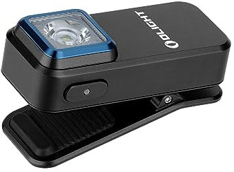 OLIGHT Oclip Rechargeable EDC Clip on Torch 300 Lumens Dual Light Sources Pocket Lamp with Magnetically Attach, USB-C Charging Flashlight for Working, Cycling, Reading and Safety Warning (Black)