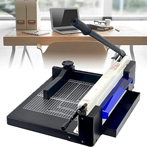 CYMYYDS A4 Papierschneider, Schneidemaschine mit Automatischer Sicherheits Sicherung, Hebelschneider Papierschneider aus Metall, Papierstärke 40mm,Black