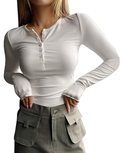 Stickad damtröja tunn skuren kort långärmad tröja dam: Slim fit sportskjorta enfärgad basic crop top enfärgad långärmad skjorta casual tajta toppar undertröja streetwear Y2K estetiska skjortor
