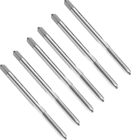 QUARKZMAN 6 stycken Metric gängborrar, M3 x 0,5 HSS gängskärare, högergänga
