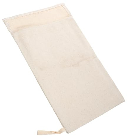 GALPADA Bolsa de Lona para Hielo Picado, Algodón Grueso, Lazo | Beige, Estilo Clásico para Barware y Cócteles, Bolsa Reutilizable para Triturar Hielo