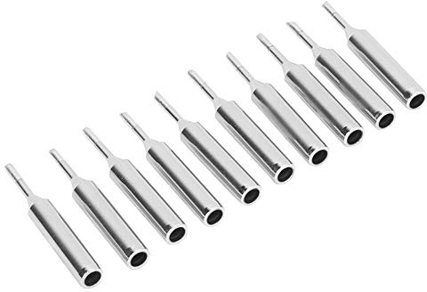 Naroote Puntas de Hierro Soldado, Puntas de Soldadura 10 Piezas Soldadura de Hierro Latón Calefacción Interna de Cónica de Equipos y Accesorios de